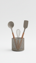 Ash Steel Utensil Caddy