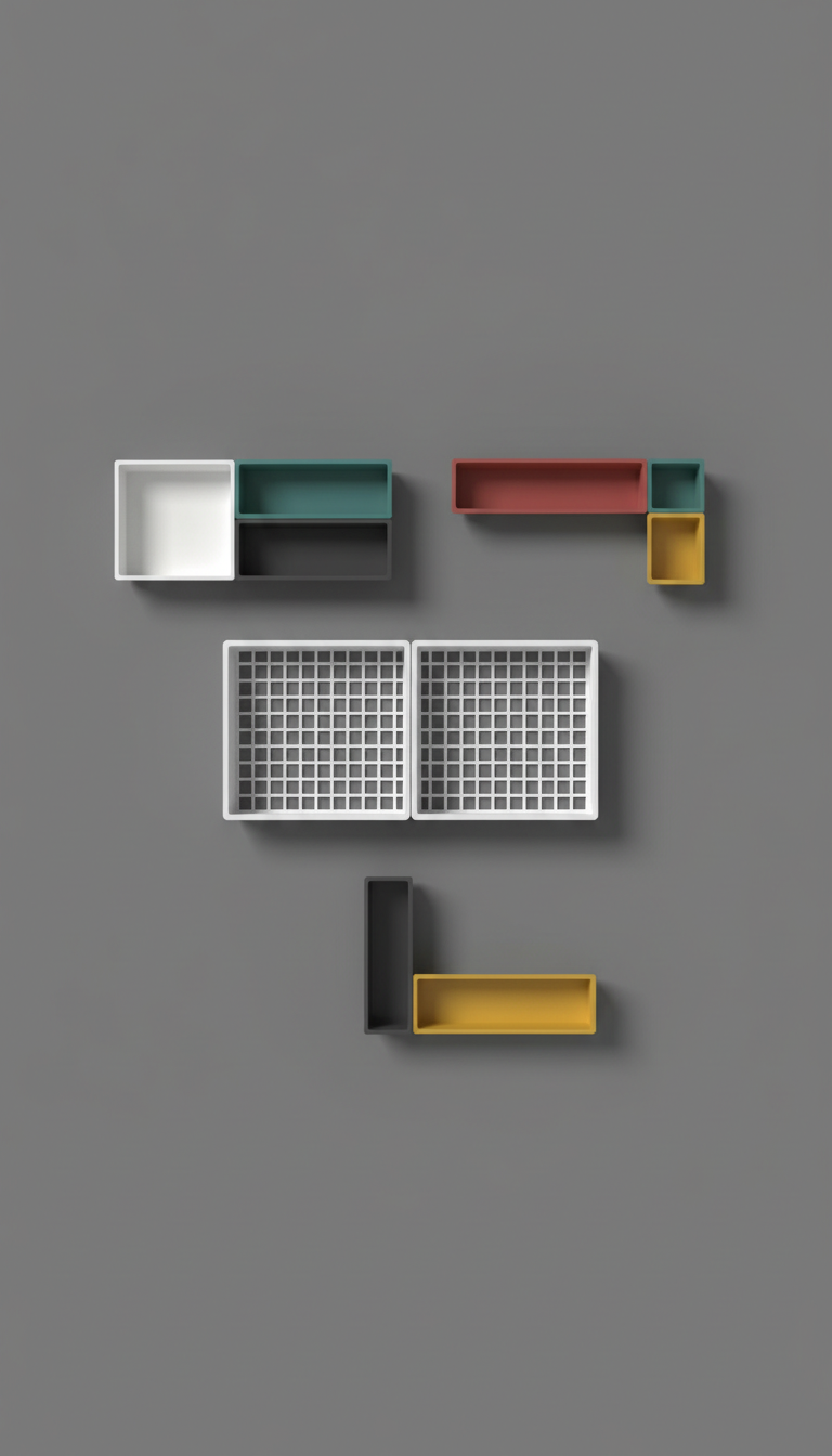 Matte Black Drawer Insert Set