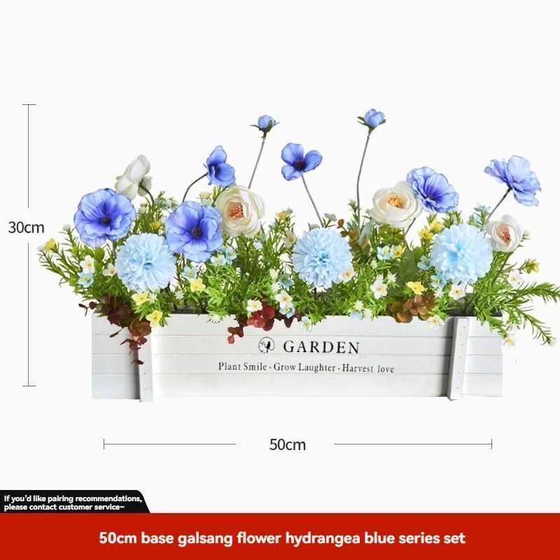 faux potted plant, sunflower, wooden box, home decor, Australia, living room decoration, tabletop decoration, no maintenance plant, realistic artificial flowers, gift for mum, farmhouse style, modern rustic decor - Multi - Size 34