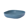 1 Piece Square Cereal Bowls,Plastic Small Bowls For Kitchen,Reusable Lightweight Dinner Plate,Plastic Square Bowl,Shallow, Blue, 14 x 14 x 3 cm