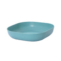 1 Piece Square Cereal Bowls,Plastic Small Bowls For Kitchen,Reusable Lightweight Dinner Plate,Plastic Square Bowl,Shallow, Green, 14 x 14 x 3 cm