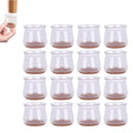 16pcs Chair Leg Floor Protectors Silicone Furniture Sliders for Chair Foot for Hardwood Floors