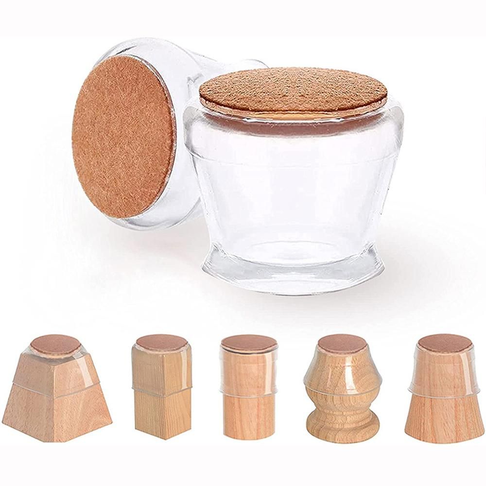 16pcs Chair Leg Floor Protectors Silicone Furniture Sliders for Chair Foot for Hardwood Floors