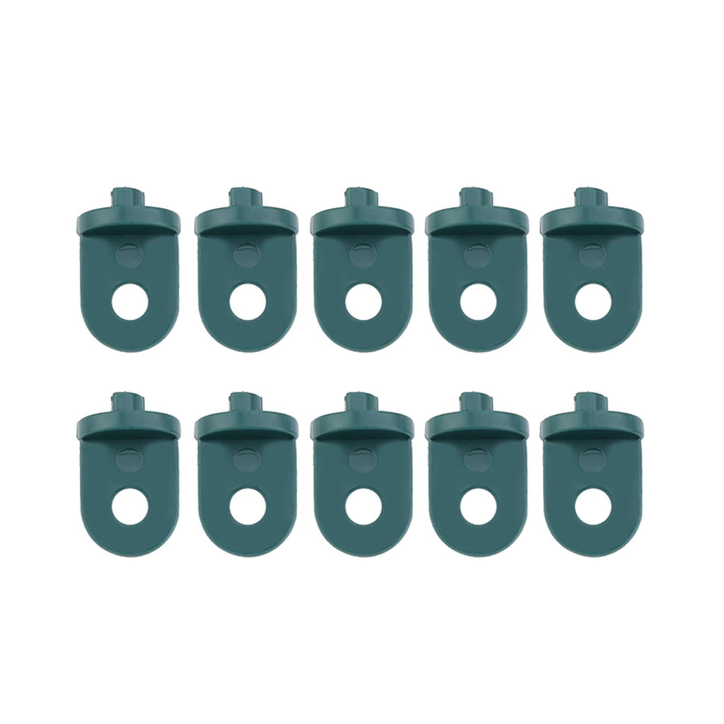 50 PCS Plastic Greenhouse Hook Plant Flower Hanger (Green)