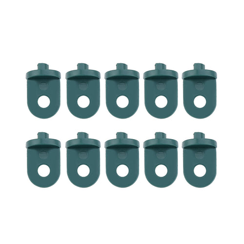 50 PCS Plastic Greenhouse Hook Plant Flower Hanger (Green)