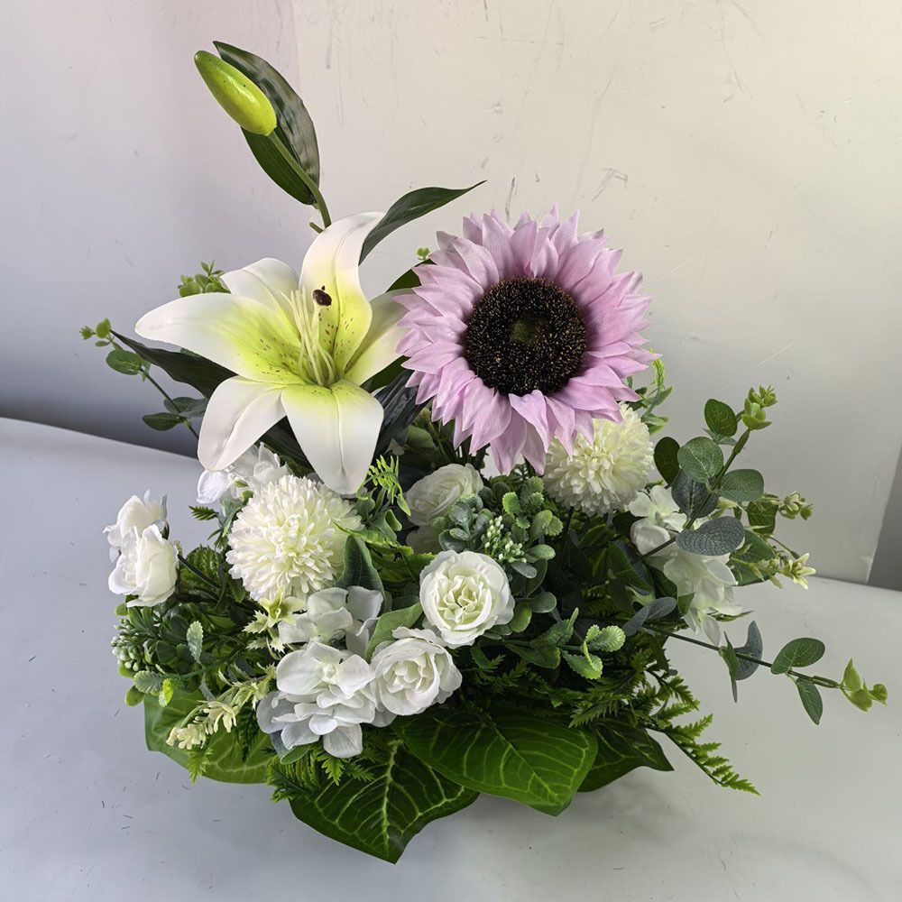 Artificial Lily Floral Arrangement Home Decor Garden Decor Australian Home - Multi-color - Size 13
