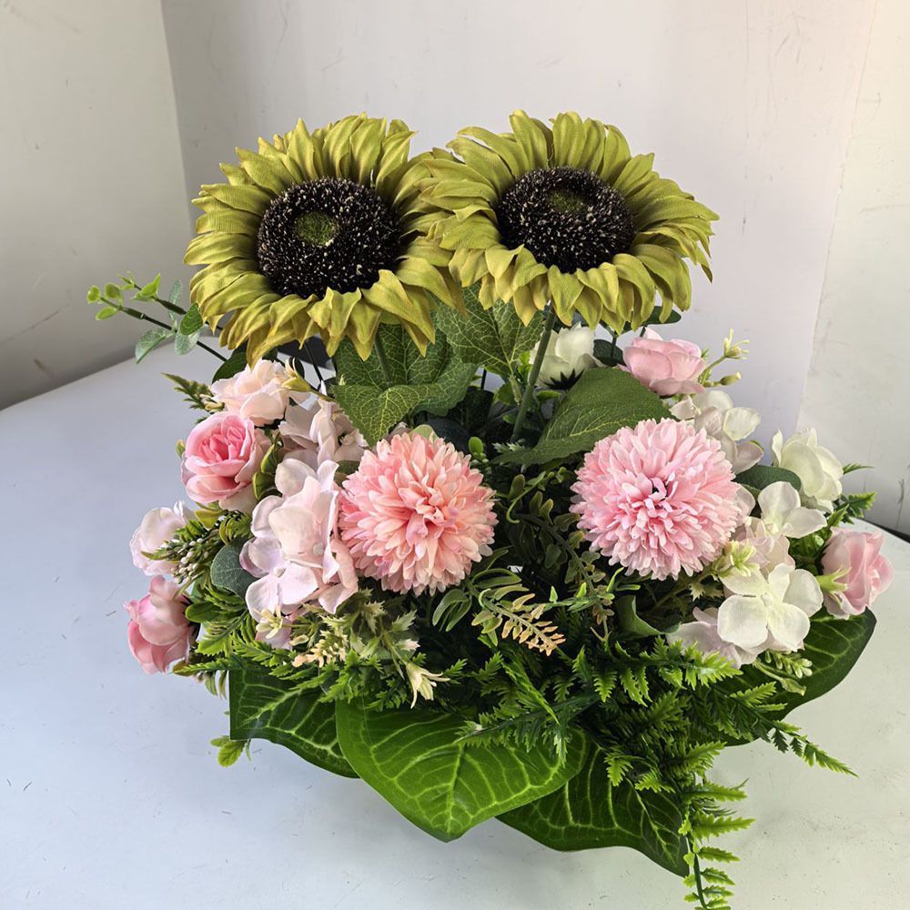 Artificial Lily Floral Arrangement Home Decor Garden Decor Australian Home - Multi-color - Size 14